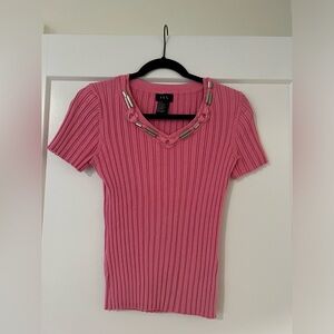 R.Q.T. Bubblegum pink vintage sweater tee